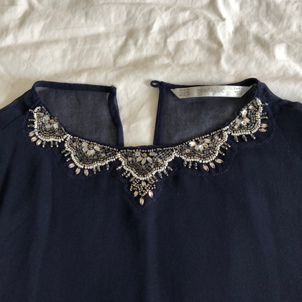 Zara jewelry blouse - Picture 4 of 8